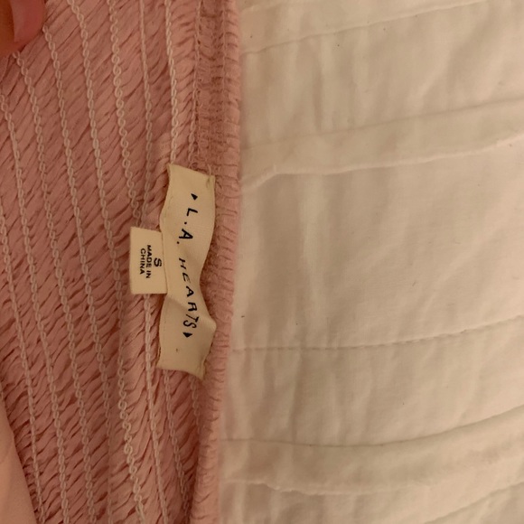 Cinched pink crop tank top - Picture 4 of 6